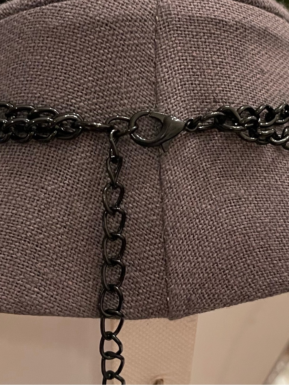 ❤️ Bohemian Vintage Retro Elaborate Black Collar Metallic Stmt Necklace - Picture 5 of 6